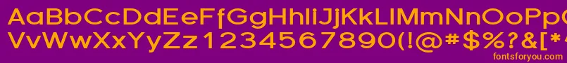 Florsn14 Font – Orange Fonts on Purple Background