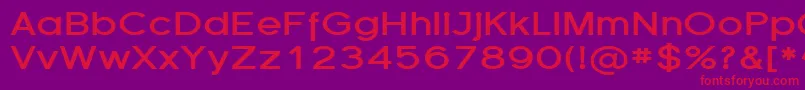 Florsn14 Font – Red Fonts on Purple Background
