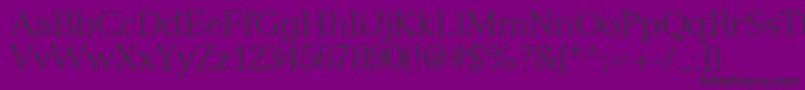 NuanceLightSsiLight Font – Black Fonts on Purple Background