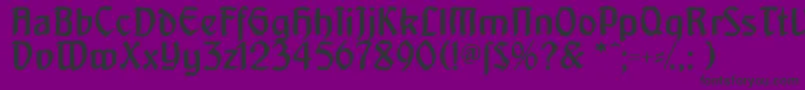 Artnoveaudecadente Font – Black Fonts on Purple Background