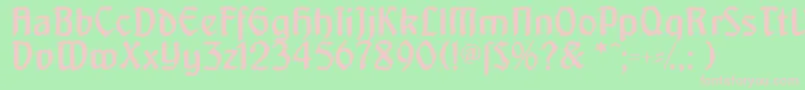 Artnoveaudecadente Font – Pink Fonts on Green Background