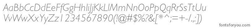 GillsansstdLightitalic Font – Gray Fonts