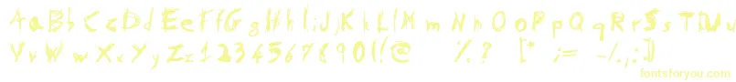 PsychotikaByFlowerbydeath Font – Yellow Fonts