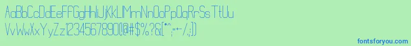 フォントMathematical – 青い文字は緑の背景です。