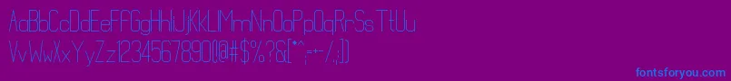 Mathematical Font – Blue Fonts on Purple Background