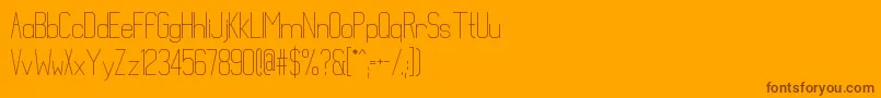 Mathematical Font – Brown Fonts on Orange Background
