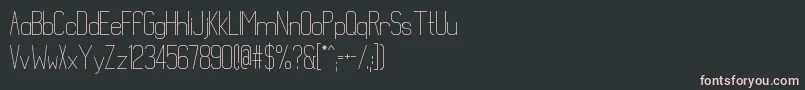 Mathematical Font – Pink Fonts on Black Background