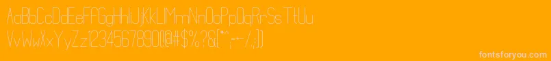 Mathematical Font – Pink Fonts on Orange Background