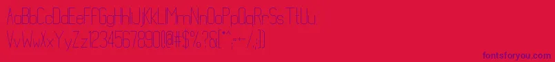 Police Mathematical – polices violettes sur fond rouge