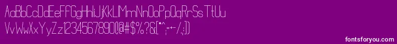 Mathematical Font – White Fonts on Purple Background