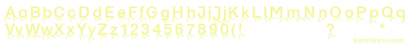 フォントRunningletters – 黄色のフォント