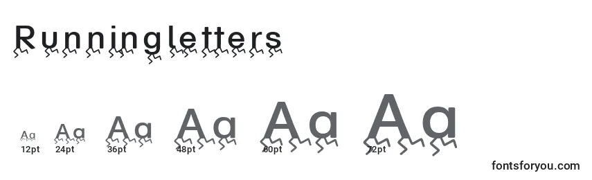 Runningletters Font Sizes