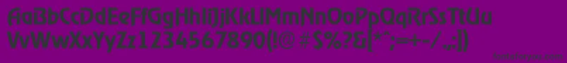 OnstageserialBold Font – Black Fonts on Purple Background