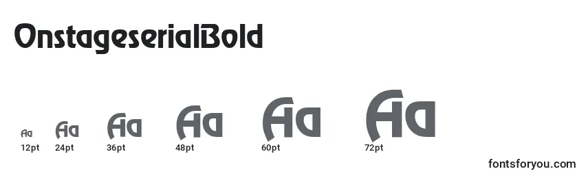 OnstageserialBold Font Sizes
