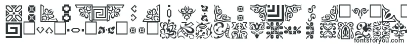 OrnamentttRegular-fontti – fontit Hahmot