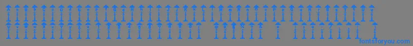 Empireoflights Font – Blue Fonts on Gray Background