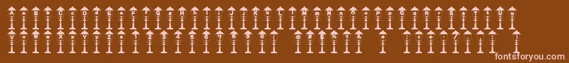 fuente Empireoflights – Fuentes Rosadas Sobre Fondo Marrón