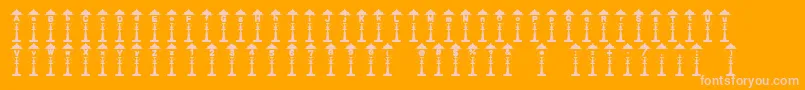 Empireoflights Font – Pink Fonts on Orange Background