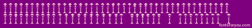Empireoflights Font – Pink Fonts on Purple Background