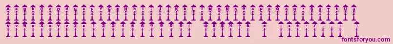 Saiba mais sobre a fonte Empireoflights Fonte Empireoflights – fontes roxas em um fundo rosa