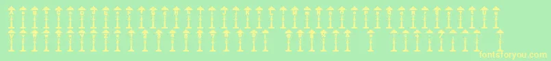 Empireoflights Font – Yellow Fonts on Green Background