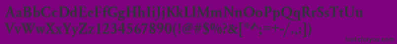 Urwgaramondtdemnar Font – Black Fonts on Purple Background