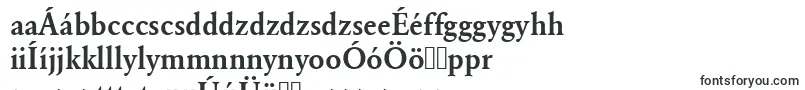 Urwgaramondtdemnar-Schriftart – ungarische Schriften