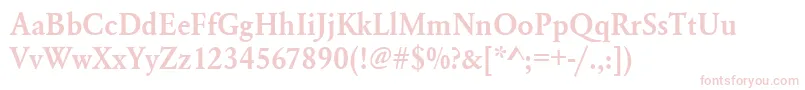 Urwgaramondtdemnar Font – Pink Fonts on White Background