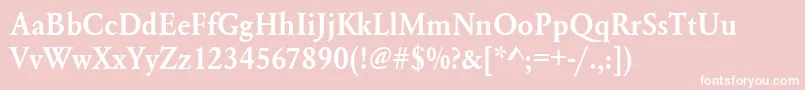 Urwgaramondtdemnar Font – White Fonts on Pink Background