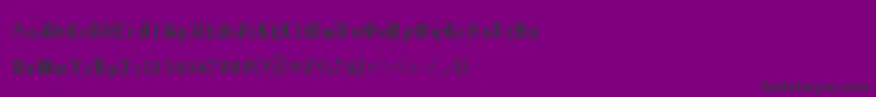 Шрифт Xentype – чёрные шрифты на фиолетовом фоне