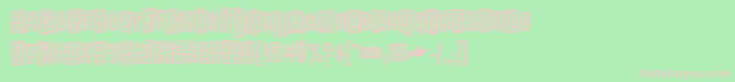 KokoaItc Font – Pink Fonts on Green Background