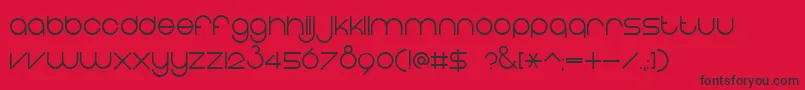 EightOne Font – Black Fonts on Red Background