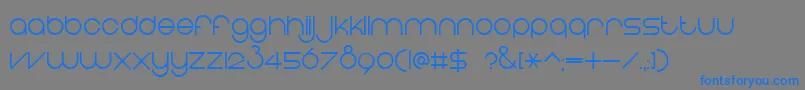 EightOne Font – Blue Fonts on Gray Background