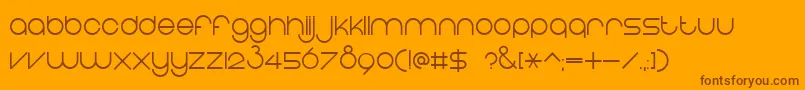 EightOne Font – Brown Fonts on Orange Background