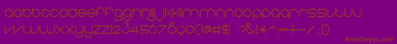 EightOne Font – Brown Fonts on Purple Background
