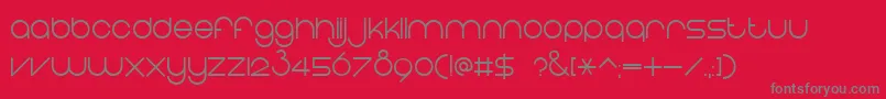 EightOne Font – Gray Fonts on Red Background