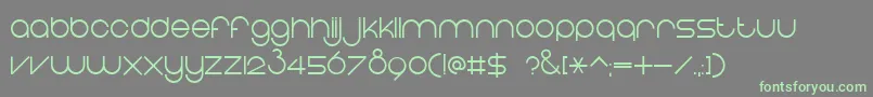 EightOne Font – Green Fonts on Gray Background