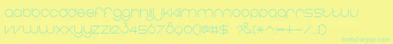 EightOne Font – Green Fonts on Yellow Background