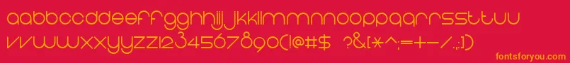 EightOne Font – Orange Fonts on Red Background