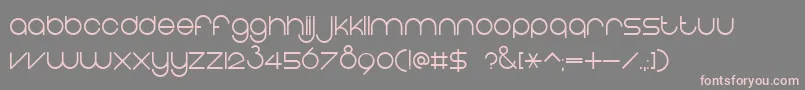 EightOne Font – Pink Fonts on Gray Background