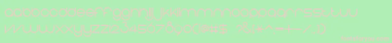 EightOne Font – Pink Fonts on Green Background