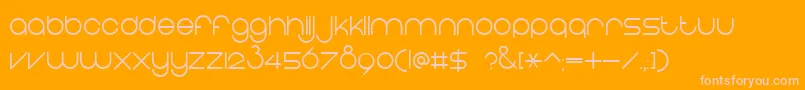 EightOne Font – Pink Fonts on Orange Background