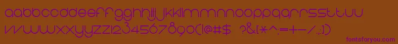 EightOne Font – Purple Fonts on Brown Background