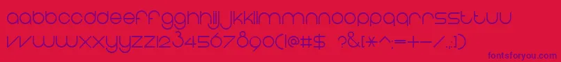 EightOne Font – Purple Fonts on Red Background