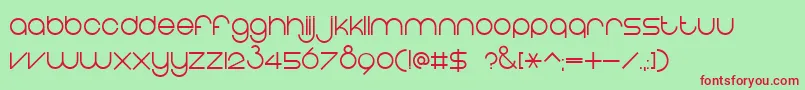 EightOne Font – Red Fonts on Green Background