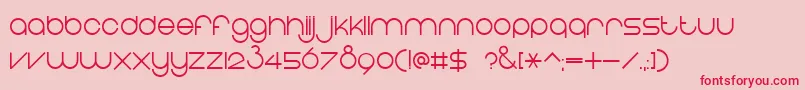 EightOne Font – Red Fonts on Pink Background