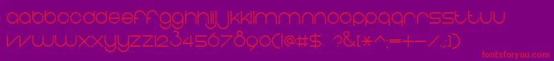 EightOne Font – Red Fonts on Purple Background