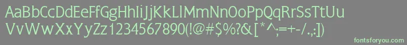 NoblessesskRegular-fontti – vihreät fontit harmaalla taustalla