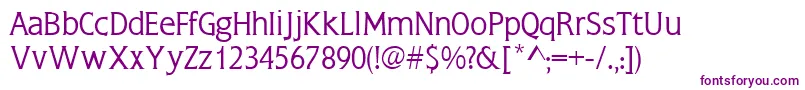 NoblessesskRegular-Schriftart – Violette Schriften auf weißem Hintergrund