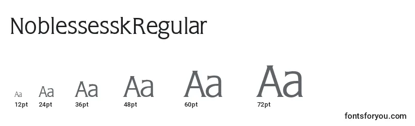 NoblessesskRegular Font Sizes